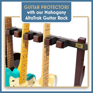 AltaTrak - Wood Guitar Rack - Silicone Guitar Protectors