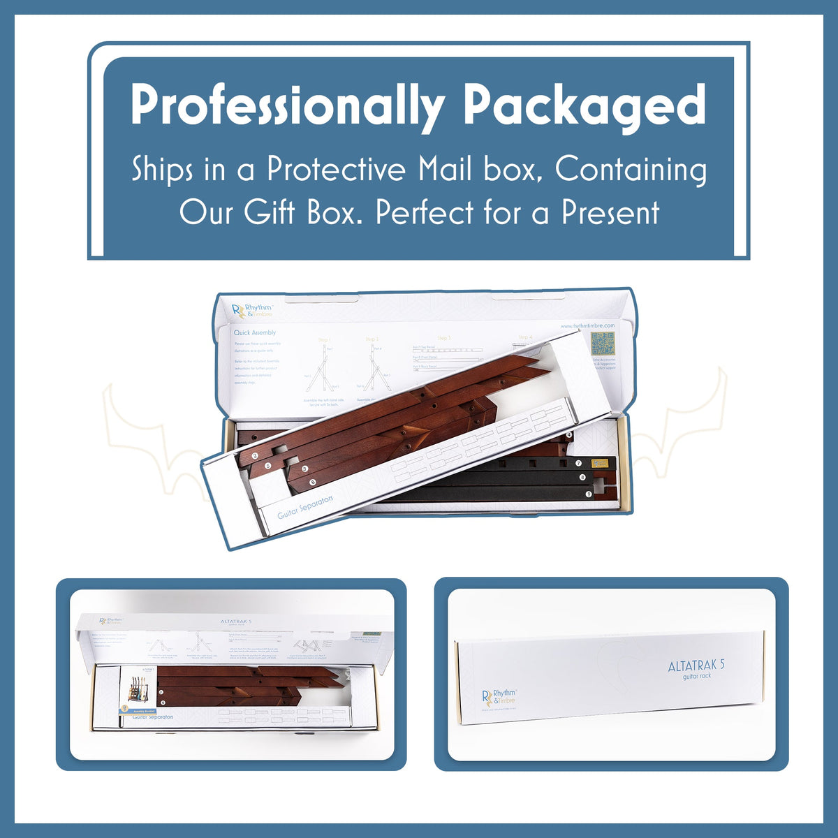 AltaTrak - Wood Guitar Rack V2