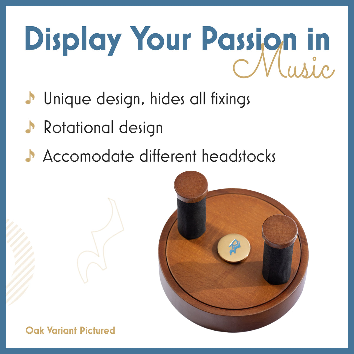 Mudenza - Wood Guitar Wall Hanger